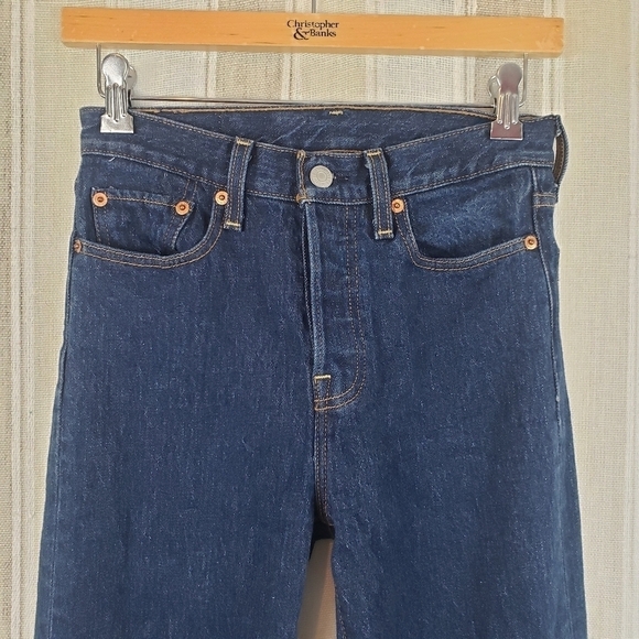 Levi's‎ Premium High Waisted Button Fly Straight Leg Jeans Size 25 - Picture 2 of 12